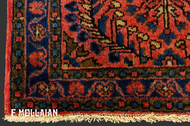 Pair of Antique Persian Small Saruk Rugs n°:53671899